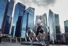 @t100triathlon/ Hayden Wilde en e T100 de Singapur