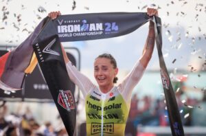 @gettyimages/ Imagen de la meta en el mundial IRONMAN