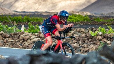 Imagen del ciclismo en el IRONMAN Lanzarote