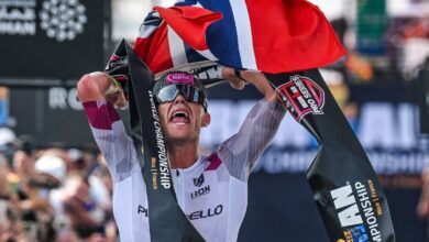 @gettyimages/ Casper Stornes ganando el mundial IRONMAN