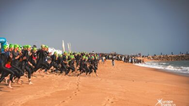@europetriathlon/ Imagen de la salida de un triatlón