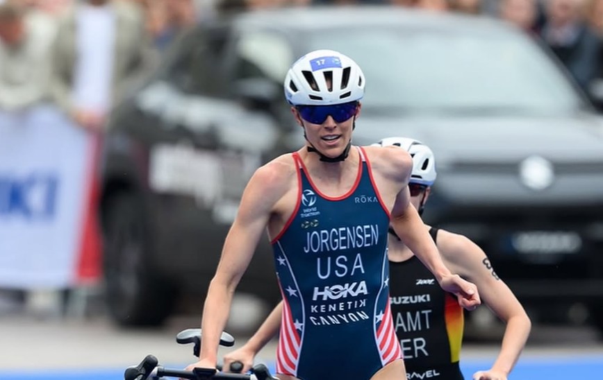Instagram/ Gwen Jorgensen en competición