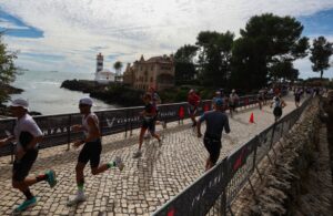 @gettyimages/ Imagen de triatletas corriendo en el IRONMAN Cascais