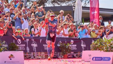 Imagen de la meta en el CHallenge Peguera Mallorca