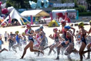 @worldtriathlon/ Imagen de la salida en una prueba en Weihai