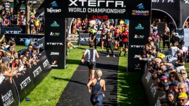 Imagen de la meta en el Mundial XTERRA