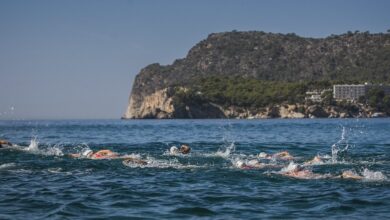 Imagen de la natación deL Challenge Peguera