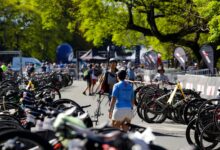 IRONMAN/Imagen de los Boxes en el IRONMAN 70.3 Buenos Aires