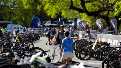IRONMAN/Imagen de los Boxes en el IRONMAN 70.3 Buenos Aires