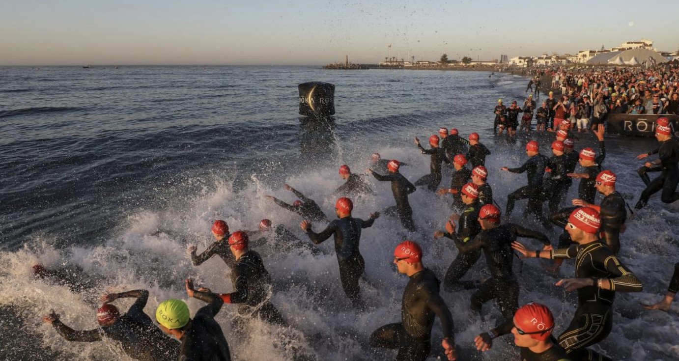 IRONMAN/ Imagen de la salida de un IRONMAN 70.3