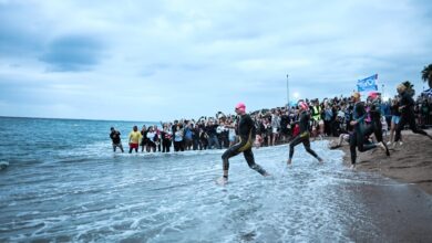 @IRONMAN/ Imagen de la salida del IRONMAN Barcelona