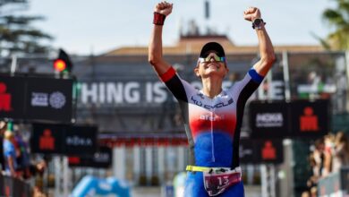 @gettyimages/ Imagen de la meta en una prueba IRONMAN