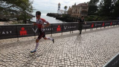 @gettyimages/ Imagen de un triatleta corriendo en Cascais