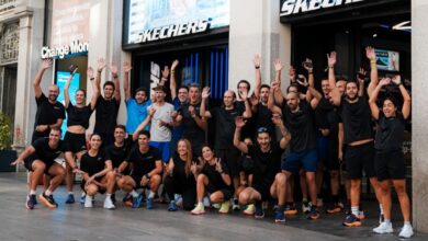 Imagen de la presentación a prensa de Skechers Aero
