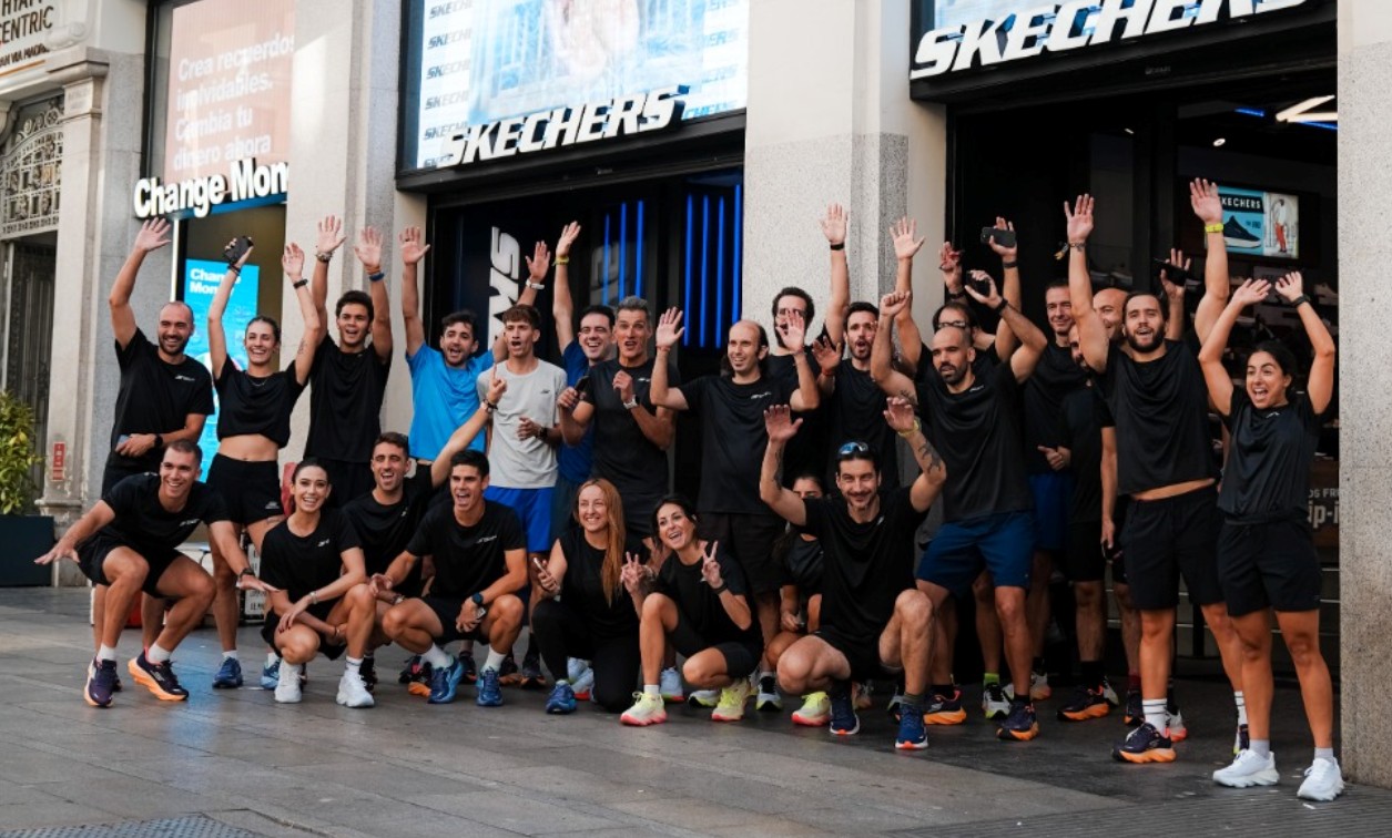 Imagem da apresentação para a imprensa da Skechers Aero