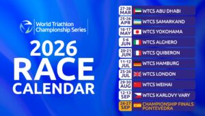 World Triathlon presenta el calendario WTCS 2026 y las novedades del circuito T100