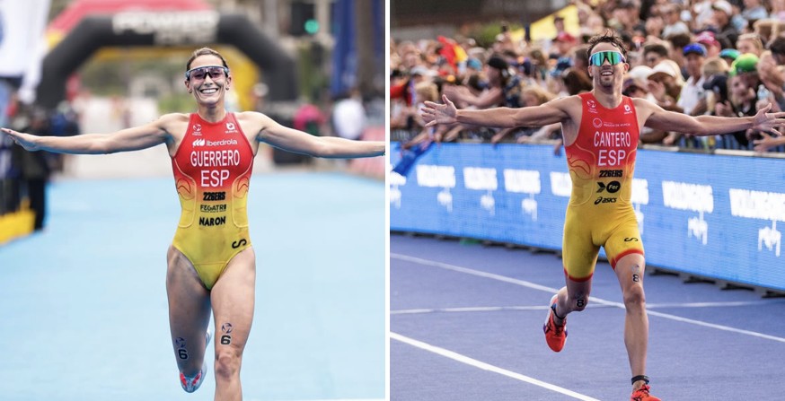 @wordltriathlon/ Los españoles Guerrero y Cantero