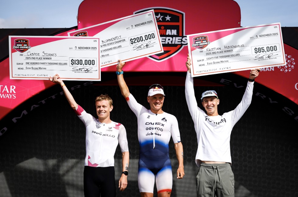 @gettyimages/ Pódium de las IRONMAN PRO SERIES 2025