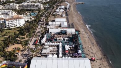 @gettyimages/ Imagen aérea de los boxes del Mundial IRONMAN 70.3 Marbella