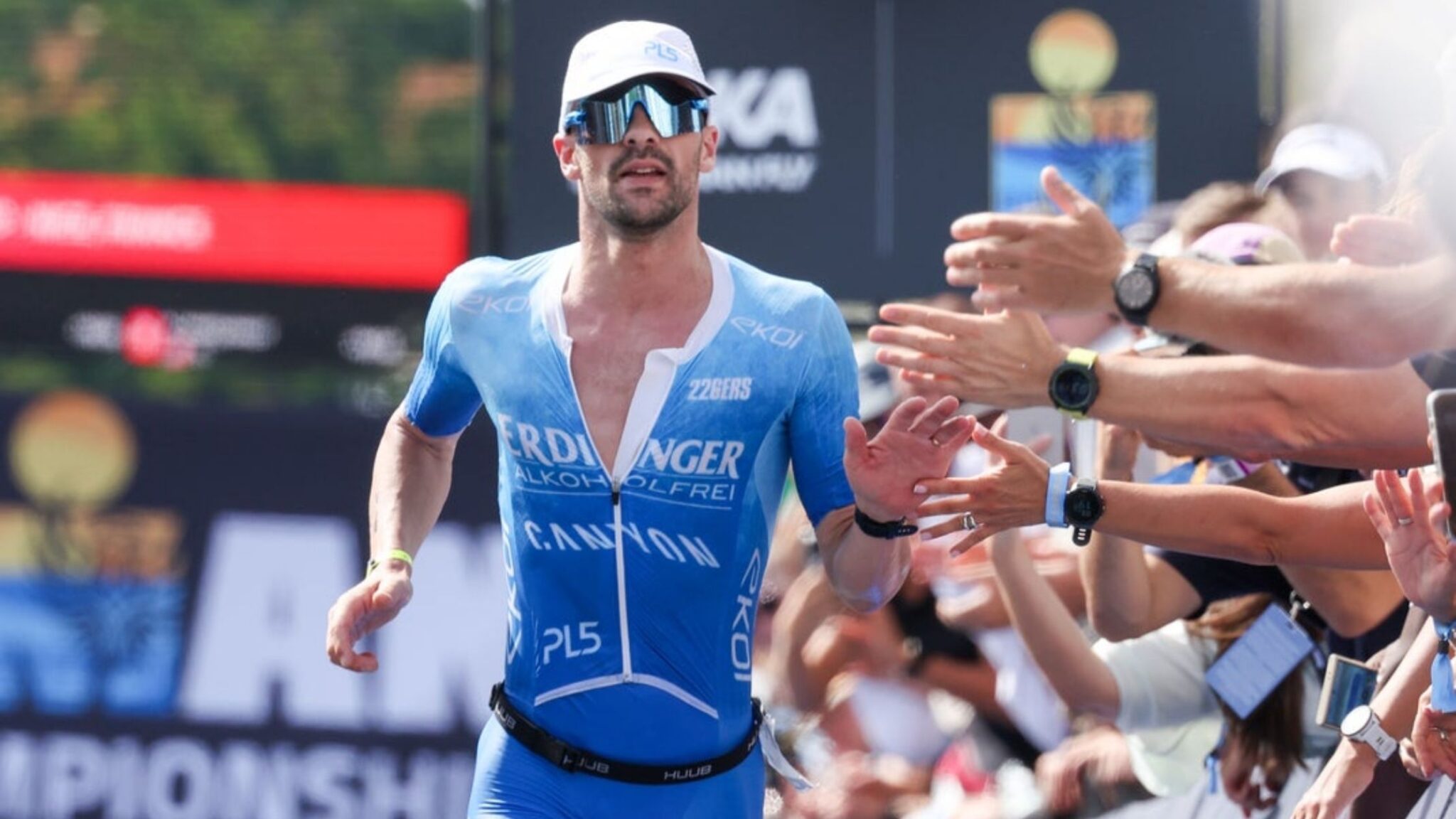 Patrick Lange compitiendo en el IRONMAN World Championship 2025 antes de su regreso al IRONMAN Texas 2026