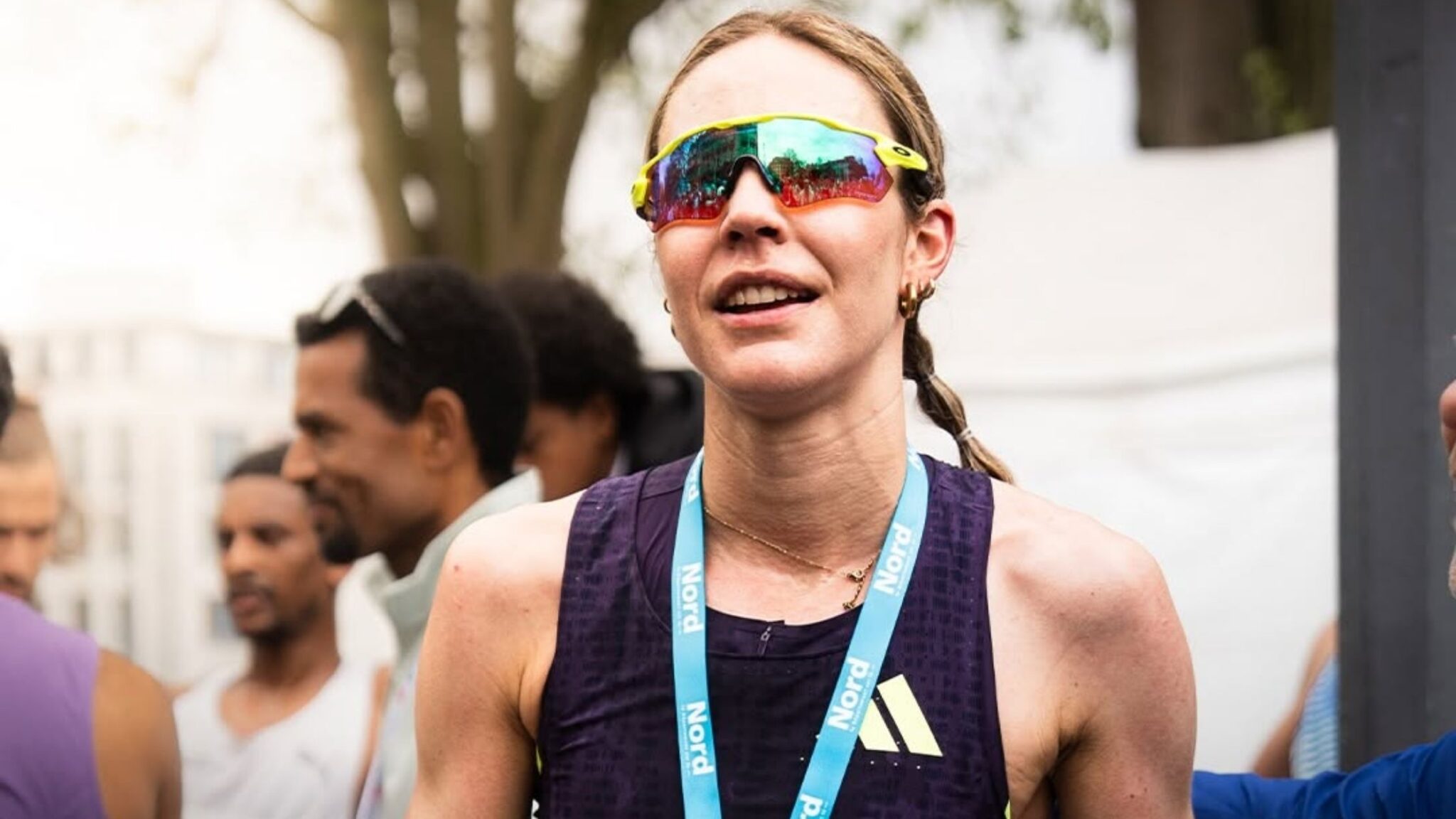 Cassandre Beaugrand tras su récord de Francia de 10K en Lille