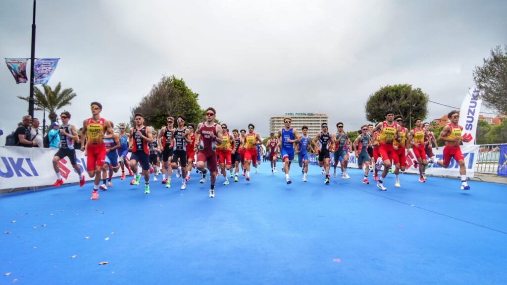 Salida de la Copa de Europa de Triatlón de Torremolinos 2026 en formato duatlón