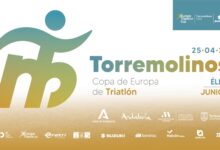 Cartel de la Copa de Europa de Triatlón Torremolinos 2026 con fecha 25 de abril y categorías élite y júnior