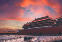 Palacio de la Ciudad Prohibida de Pekín al atardecer, imagen usada para anunciar la Copa del Mundo de Triatlón 2026