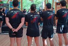 Participantes del evento de presentación de Skechers Aero Razor en Madrid