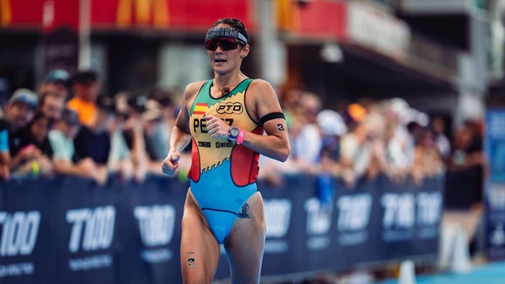 Sara Pérez Sala corriendo durante una prueba T100