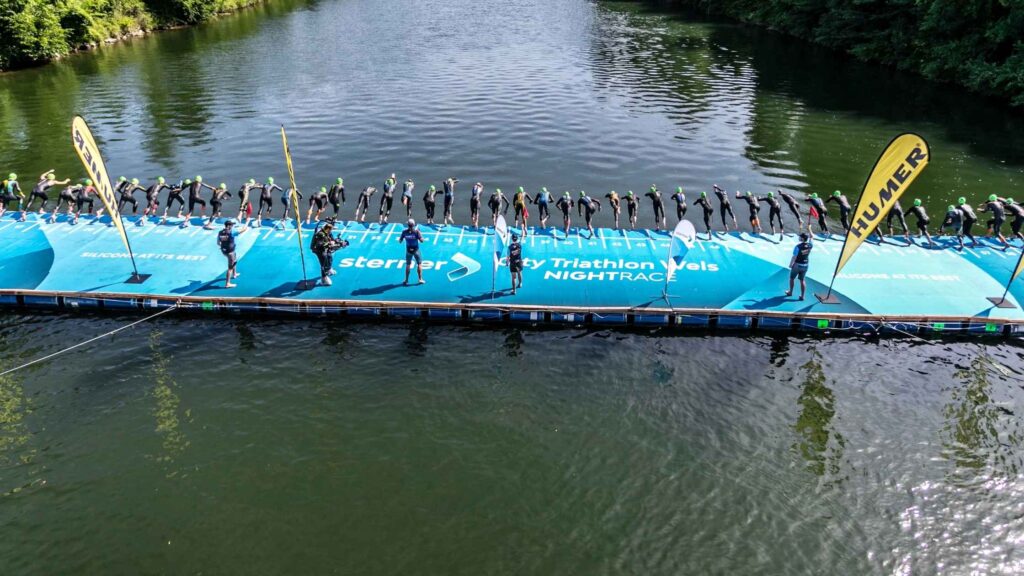 Salida de la natación en una prueba de la World Triathlon Championship Series