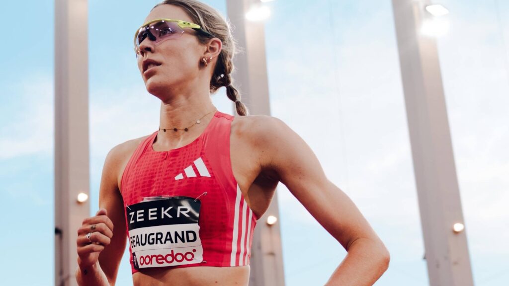 Cassandre Beaugrand beim 3.000-Meter-Lauf der Diamond League in Monaco.