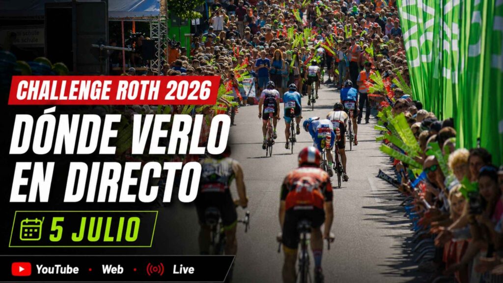 Imagen promocional del Challenge Roth 2026 con ciclistas en el Solarer Berg