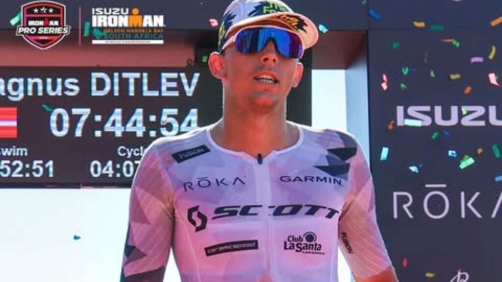 Magnus Ditlev tras competir en IRONMAN Sudáfrica