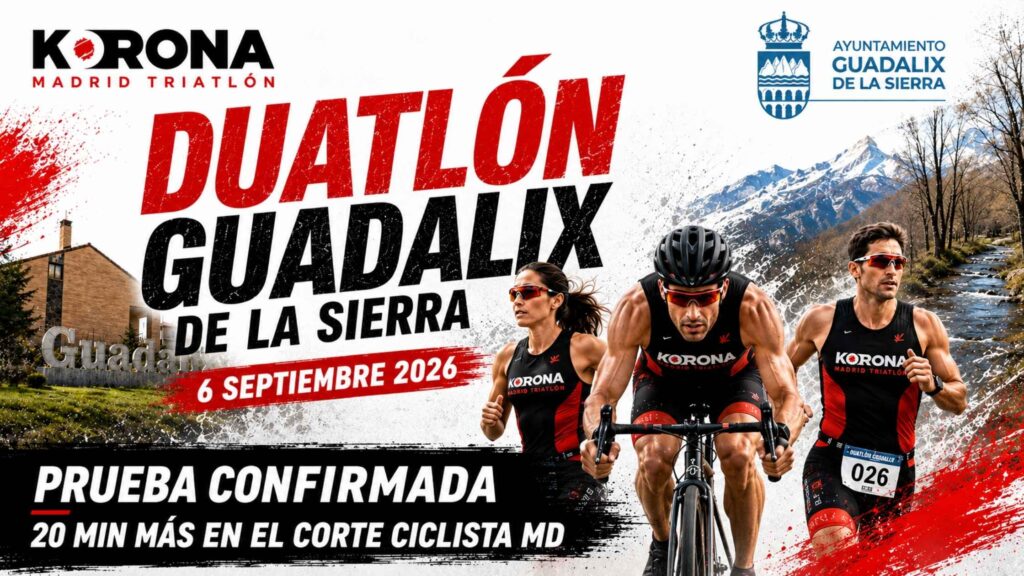 Duatlón Guadalix de la Sierra 2026 con prueba confirmada y nuevo corte ciclista