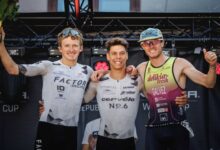 Podio masculino del XTERRA World Cup de Chequia 2026 en Prachatice
