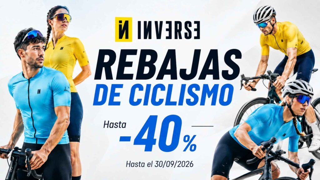 Rebajas de ciclismo INVERSE 2026 con descuentos de hasta el 40%