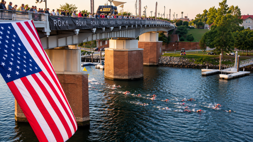 Natación del IRONMAN 70.3 Augusta en el río Savannah