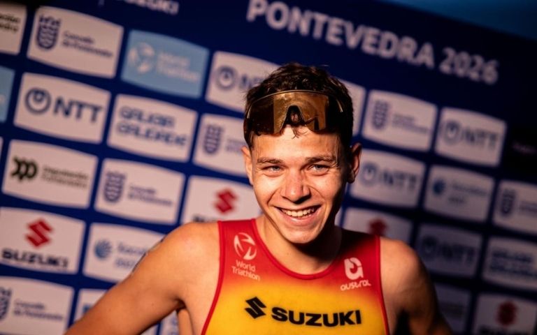 Izan Edo tras competir en el Campeonato del Mundo Sub-23 de Pontevedra 2026