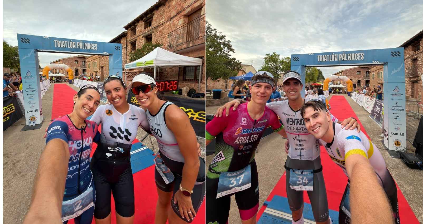 María Alzaga, Anna Noguera, Patricia Bueno, Diego Méntrida, Julen Andueza y Roger Manyà, podios del Triatlón de Pálmaces 2026