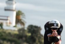 Triatleta en el segmento ciclista del IRONMAN Barcelona